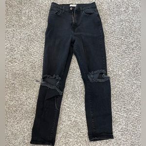 Distressed Black Jeans from Vibrant